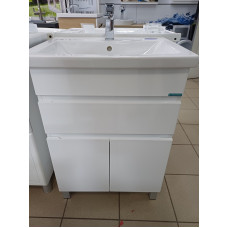 Тумба для умывальника 60-Como ОМЕГА Barco Blanco (1 ящик,2 дверцы )