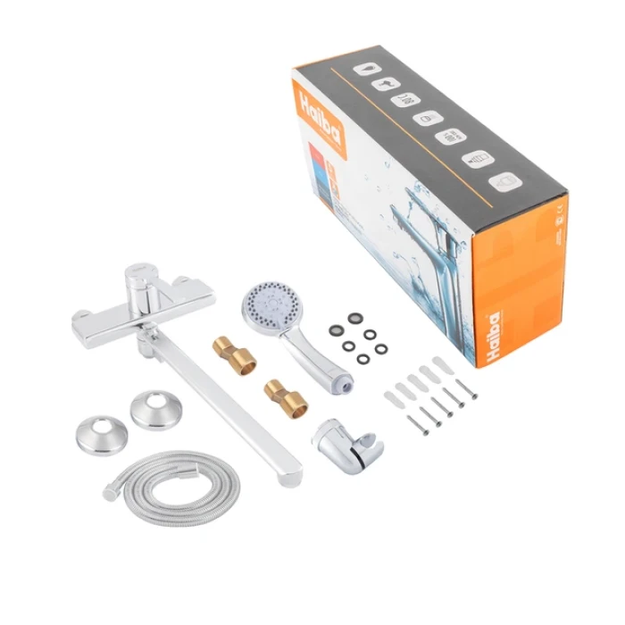 Смеситель для ванны Haiba Lemon 006 Euro, длинный излив (HB9588)