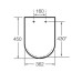 Сидіння для унітазу ROCA MERIDIAN-N A8012A200B soft close