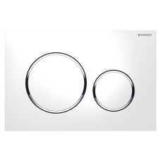 Клавіша змивна GEBERIT 	115.882.KJ.1 Sigma20 пластик, білий/хром глянсовий