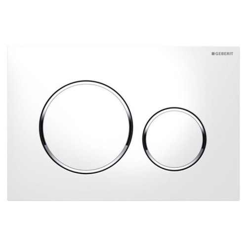 Клавиша смывная GEBERIT 115.882.KJ.1 Sigma20 пластик, белый/хром глянцевый