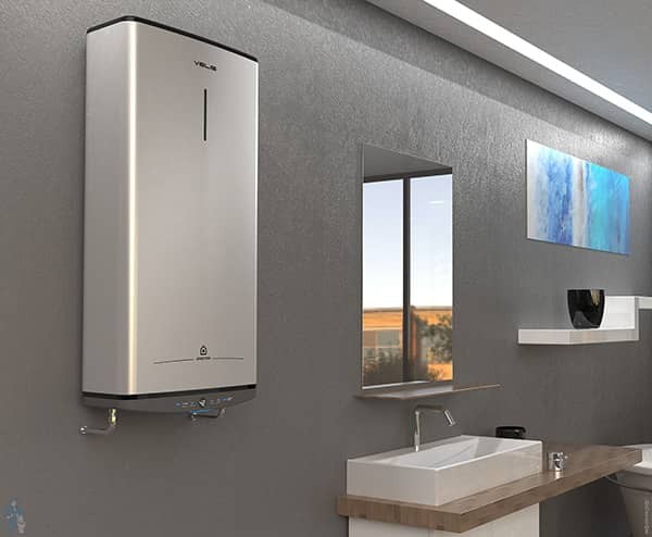 Водонагреватель Ariston VELIS LUX PW ABSE WIFI 80 V в ванной комнате